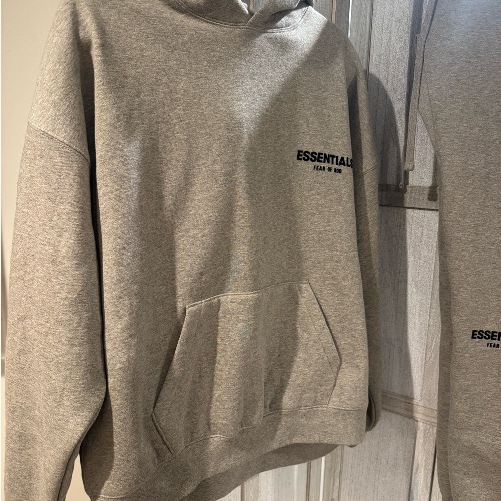 Fear of God Essentials Heather Gray Hoodie + Joggers